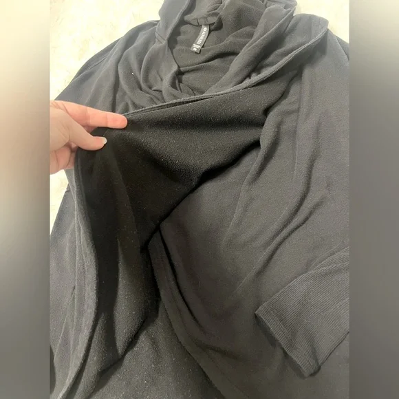 Athleta Black Purana Oversized Hooded Sweater - Size XS - Picture 5 of 7